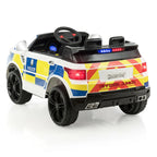 Kids Ride-On Police Car 12V Battery-Powered Electric Toy With 2.4G Remote Control