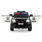 Kids Ride-On Police Car 12V Battery-Powered Electric Toy With 2.4G Remote Control