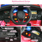 Kids Ride-On Police Car 12V Battery-Powered Electric Toy With 2.4G Remote Control