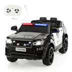 Kids Ride-On Police Car 12V Battery-Powered Electric Toy With 2.4G Remote Control