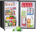Mini Refrigerator With Internal Freezer, 3.2 Cu. Ft, Black, 17.5 x 17.7 x 31.5 in