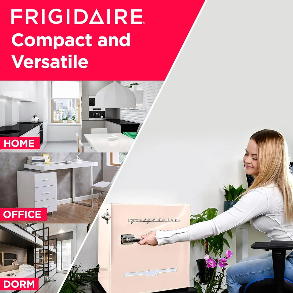 Frigidaire Retro Compact Refrigerator 1.6 cu ft 16 in D x 18 in W x 18.5 in H Moonlight - EFR176