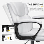 Mid-Back Ergonomic Swivel Office Chair - Black