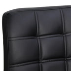 ZENY Bar Stool Set Of 4 With Soft Cushion And Metal Frame - Black