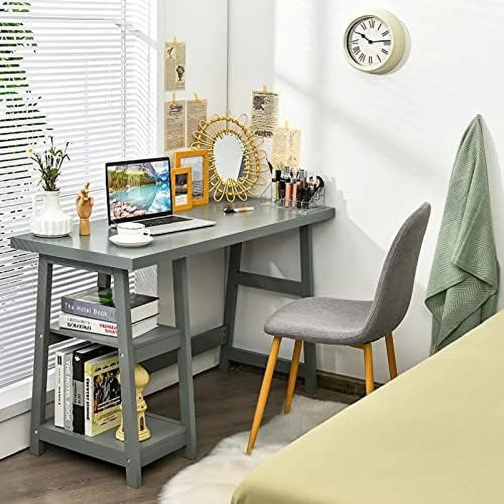 ASDRFYU Computer Desk With Shelves, 47.5in X 20in