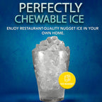 Frigidaire Countertop Nugget Ice Maker, 44 lbs. Daily, 3 lb. Basket, Black - EFIC256