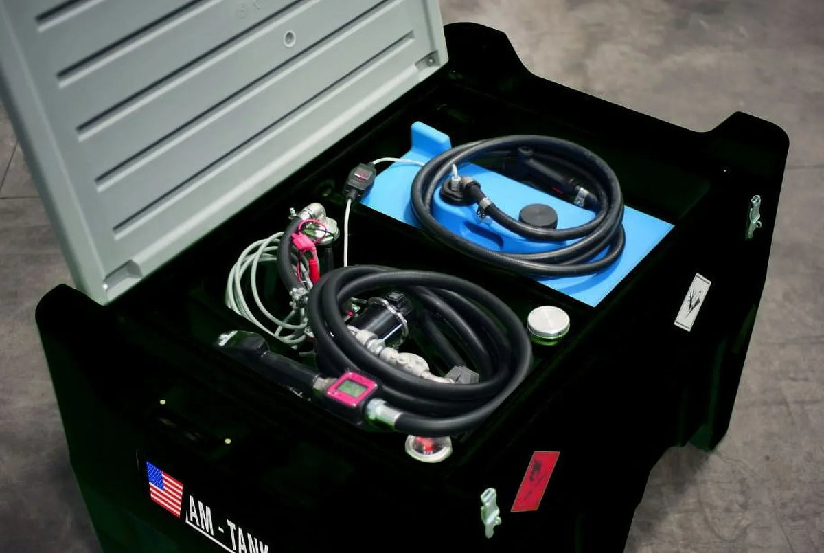 AM - Tank Portable Diesel And DEF Combo Tank, 105gl + 13gl, With 12V Pumps - AM-TANK 105gl