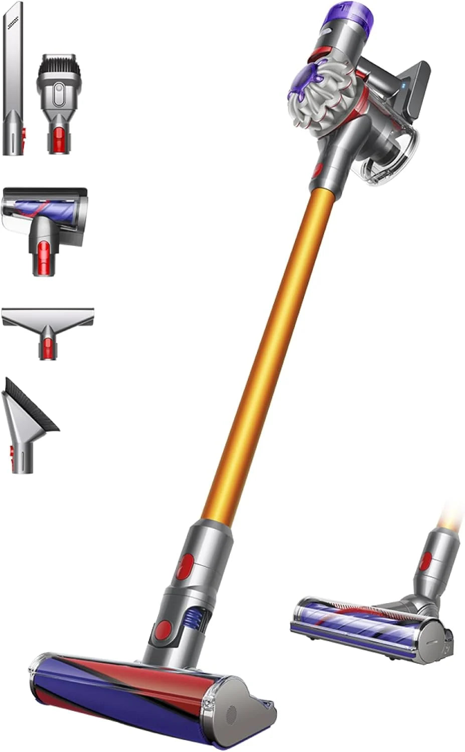 Dyson Cordless Stick Vacuum Green/Black, 150 AW, 60 Minutes - V8 Cyclone