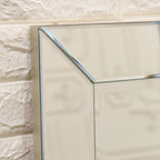 Rectangular Clear Beveled Wall Mirror - 3 Sizes