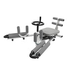 Leg Stretcher Training Machine, Steel, Gray, 330 lbs Capacity