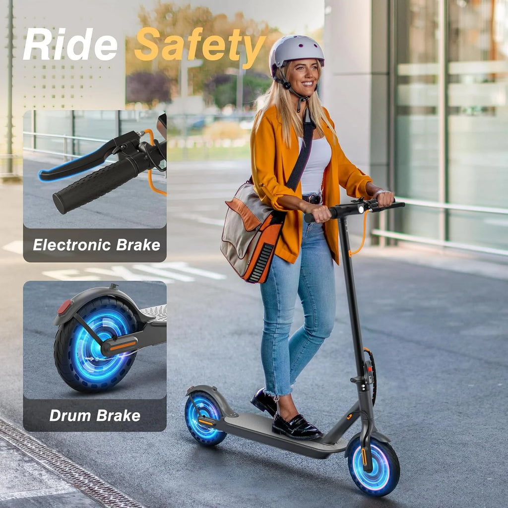 Electric Scooter With 350W/500W Motor And 22 Mph Top Speed