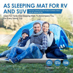 KingChii 3 Inch Thick Memory Foam Camping Mattress With Removable Waterproof Topper And Travel Bag