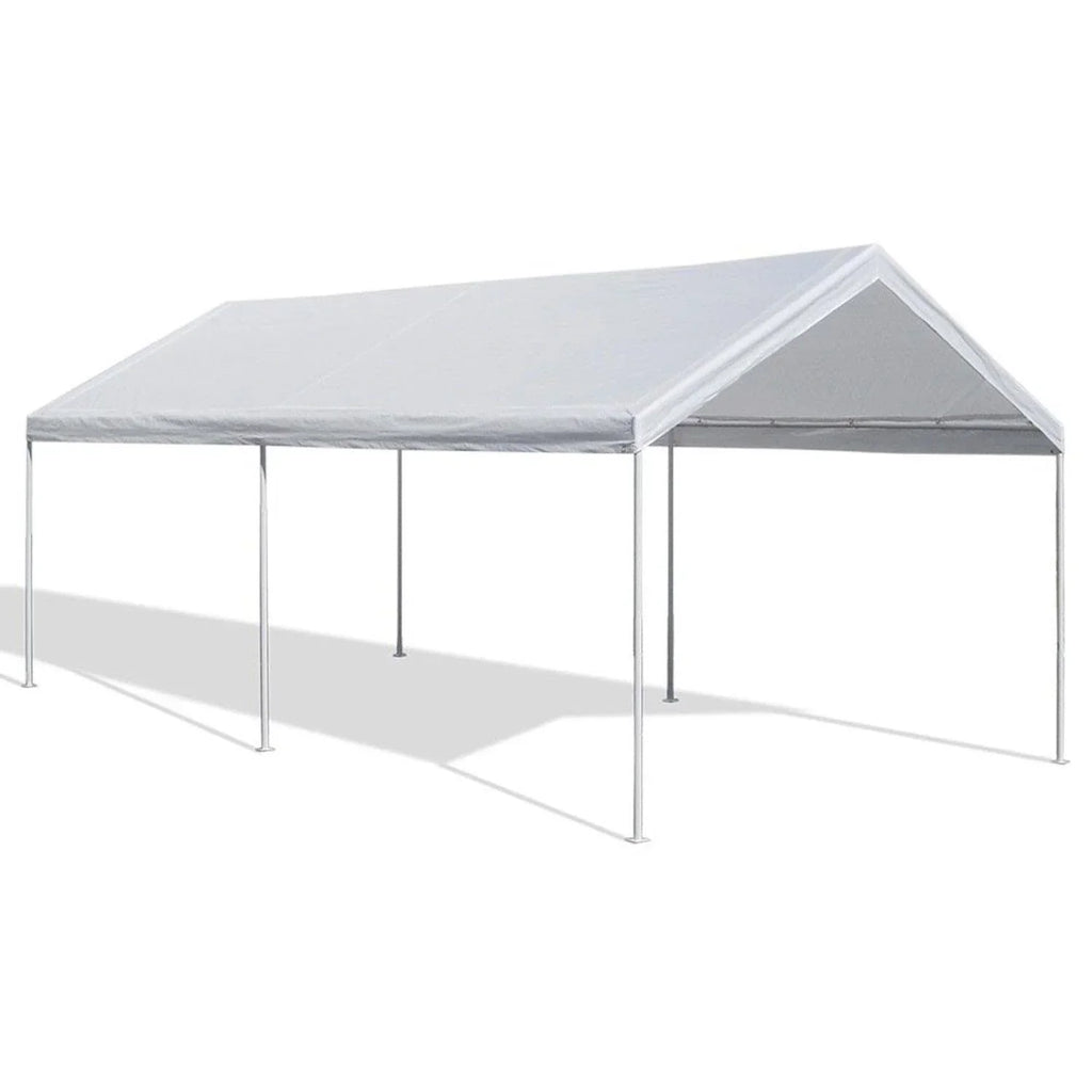 Caravan Canopy Sports Portable Garage Heavy Duty Shelter, White, 10x20 ft - Domain