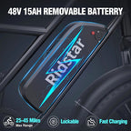 Electric Adult E-Bike 750W 48V 15AH 20in x 4.0 Fat Tire 2 Seater - UL2849