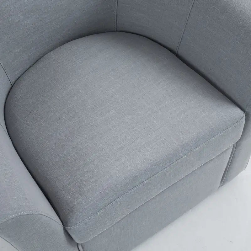 Upholstered Swivel Barrel Accent Chairs, Set Of 2 - 30.71W 27.56D 29.93H