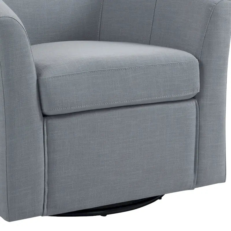 Upholstered Swivel Barrel Accent Chairs, Set Of 2 - 30.71W 27.56D 29.93H