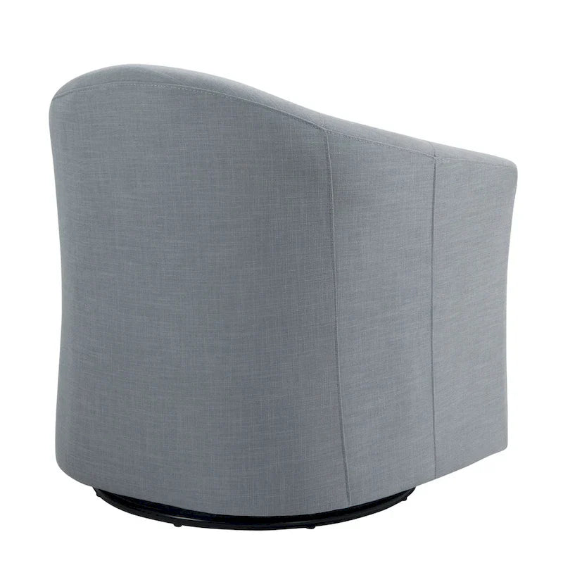 Upholstered Swivel Barrel Accent Chairs, Set Of 2 - 30.71W 27.56D 29.93H