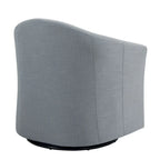 Upholstered Swivel Barrel Accent Chairs, Set Of 2 - 30.71W 27.56D 29.93H