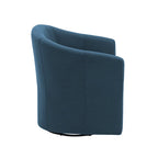 Upholstered Swivel Barrel Accent Chairs, Set Of 2 - 30.71W 27.56D 29.93H