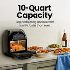 Chefman Digital Air Fryer With Rotisserie, 10 Qt, 17 Presets - CRJ38-10-RDO-V2