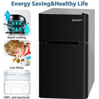 Euhomy 3.2 Cu.Ft Mini Refrigerator With Freezer