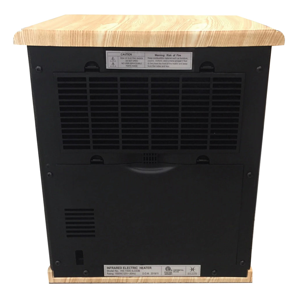 Heat Storm Logan Deluxe Infrared 1500W Space Heater, Black - HS-1500-ILOD-B