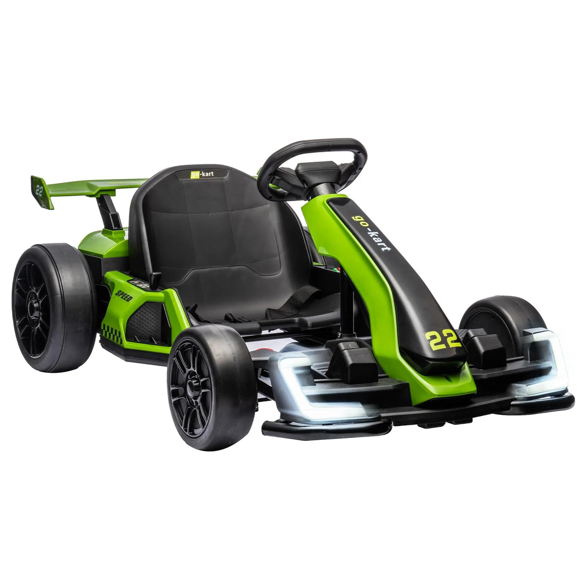 24V Electric Go Kart With 300W Motor, EVA Tire, Green