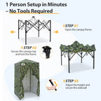 EAGLE PEAK Ultra Compact 4 ft x 4 ft Pop-Up Changing Room Canopy - Flex