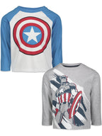 Marvel Spider-Man Toddler Boys 2 Pack Long Sleeve T-Shirts Toddler to Big Kid