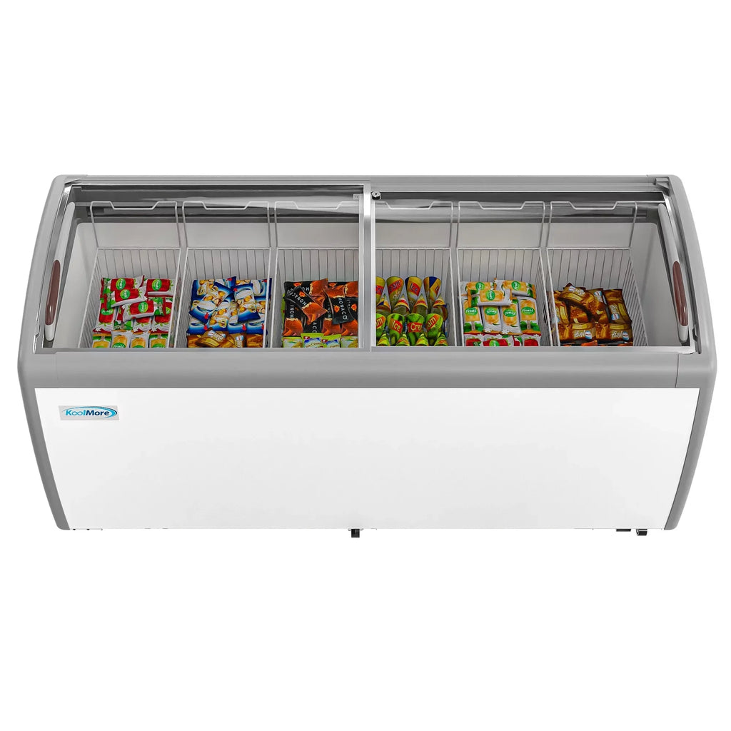KoolMore Commercial Ice Cream Display Freezer, 71 in., 20 cu. ft.