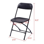 Ktaxon 6ft White Folding Table And 10 Black Folding Chairs