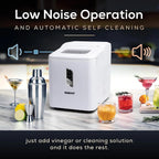 Igloo Self-Cleaning Countertop Ice Maker, 1.5 qt, 26 lbs/24 Hours, Aqua