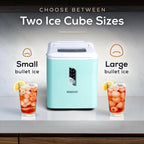 Igloo Self-Cleaning Countertop Ice Maker, 1.5 qt, 26 lbs/24 Hours, Aqua