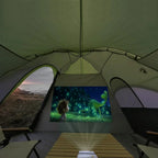 unp 10-Person Camping Tent, 18ft x 9ft x 78in, 2 Rooms, 5 Mesh Windows