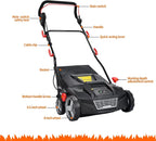 Forever Green Lawns Limited Artificial Turf Power Brush Sweeper, 50 L, 380mm, 110 Volts - Sweepy Box USA