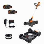 BLACK+DECKER 20V MAX Lithium 12 Inch 3-In-1 Compact Mower - MTC220