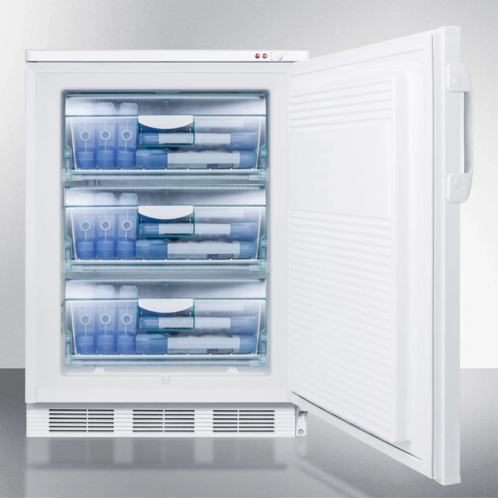 Undercounter Freezer -25 C, Less Than 24 in Wide, White
