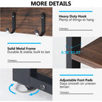 5-in-1 Entryway Hall Tree With Coat Rack, Shoe Bench, 7 Hooks, 3 Cubbies And 3-Tier Shoe Rack