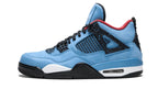 Air Jordan Sneakers, Blue Nubuck - Air Jordan 4 Retro Travis Scott Cactus Jack