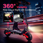 Off Road Electric Scooter For Adults, 1200W, 11 in Tires, 330 lb Load - GT06