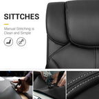 Mid-Back Ergonomic Swivel Office Chair - Black