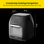 CHEFMAN Multifunctional Digital Air Fryer Rotisserie Dehydrator Convection Oven - 10-Liter