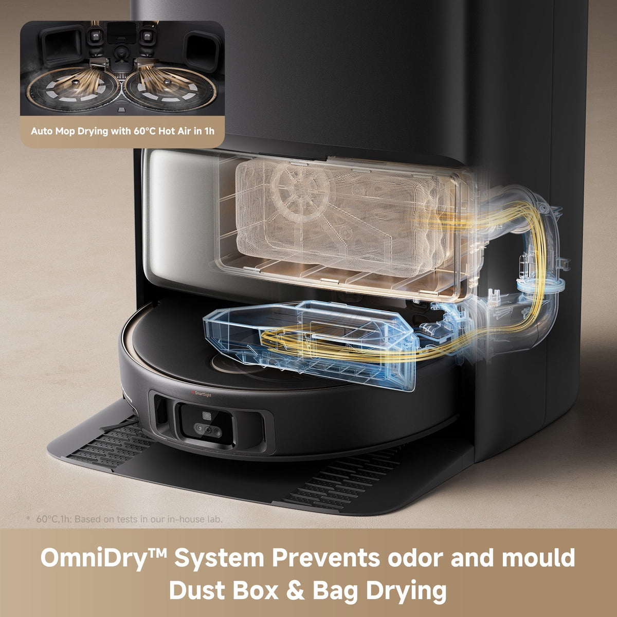 MOVA Robot Vacuum Cleaner With Removable Liftable Mop And 19,000Pa Suction - P50 Pro Ultra