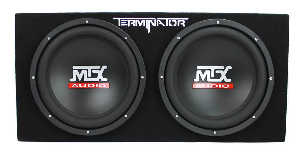 12-Inch Dual Loaded Car Subwoofer With Enclosure And Amplifier