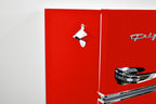 Frigidaire Retro Two-Door Compact Refrigerator With Freezer, 3.1 Cu. Ft., Red
