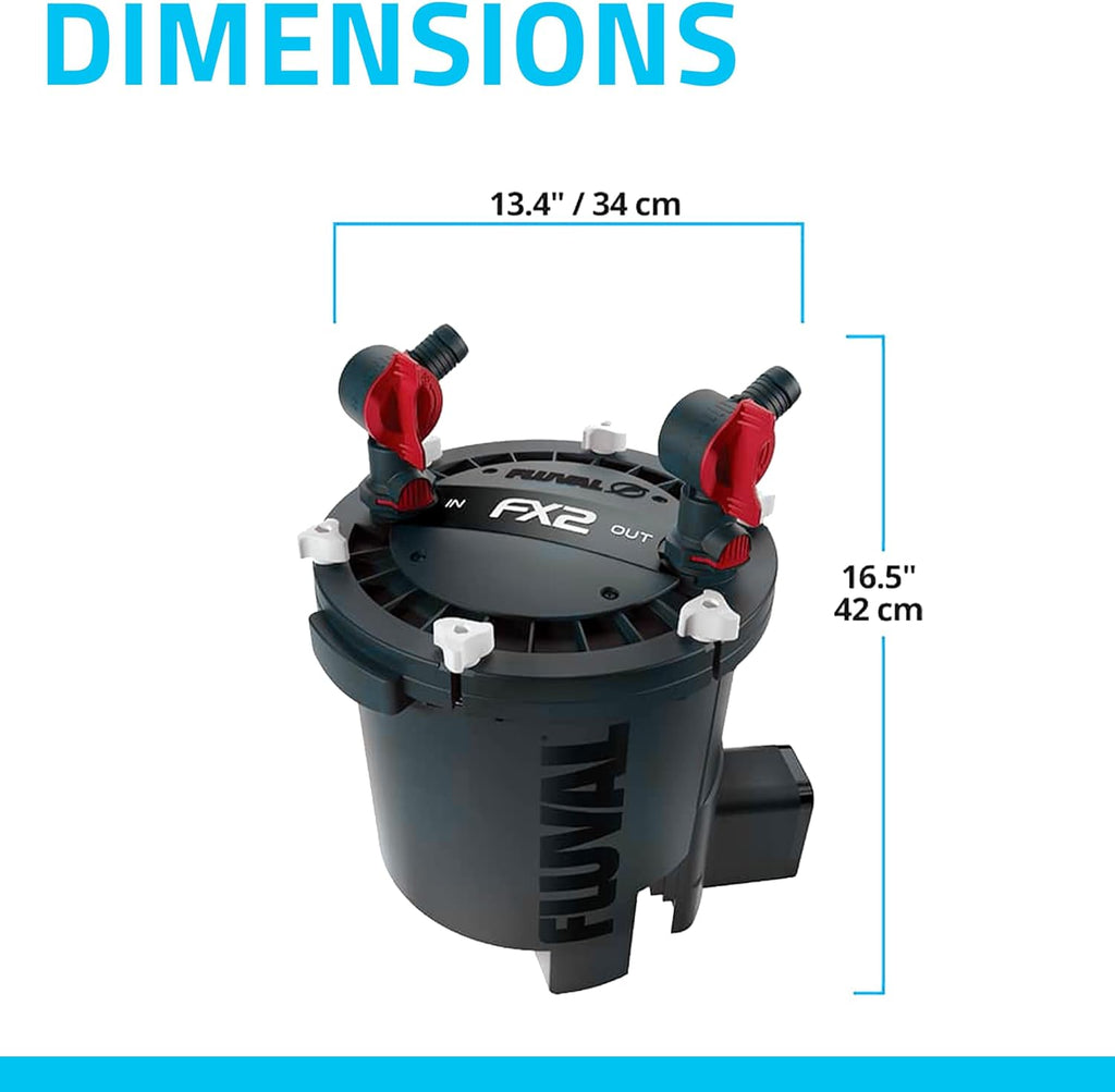 Fluval Canister Filter for Aquariums Up To 400 Gal - FX6 A219