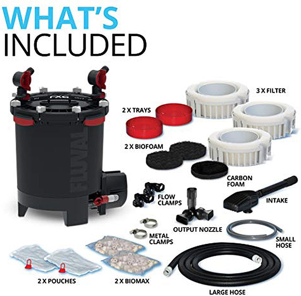 Fluval Canister Filter for Aquariums Up To 400 Gal - FX6 A219