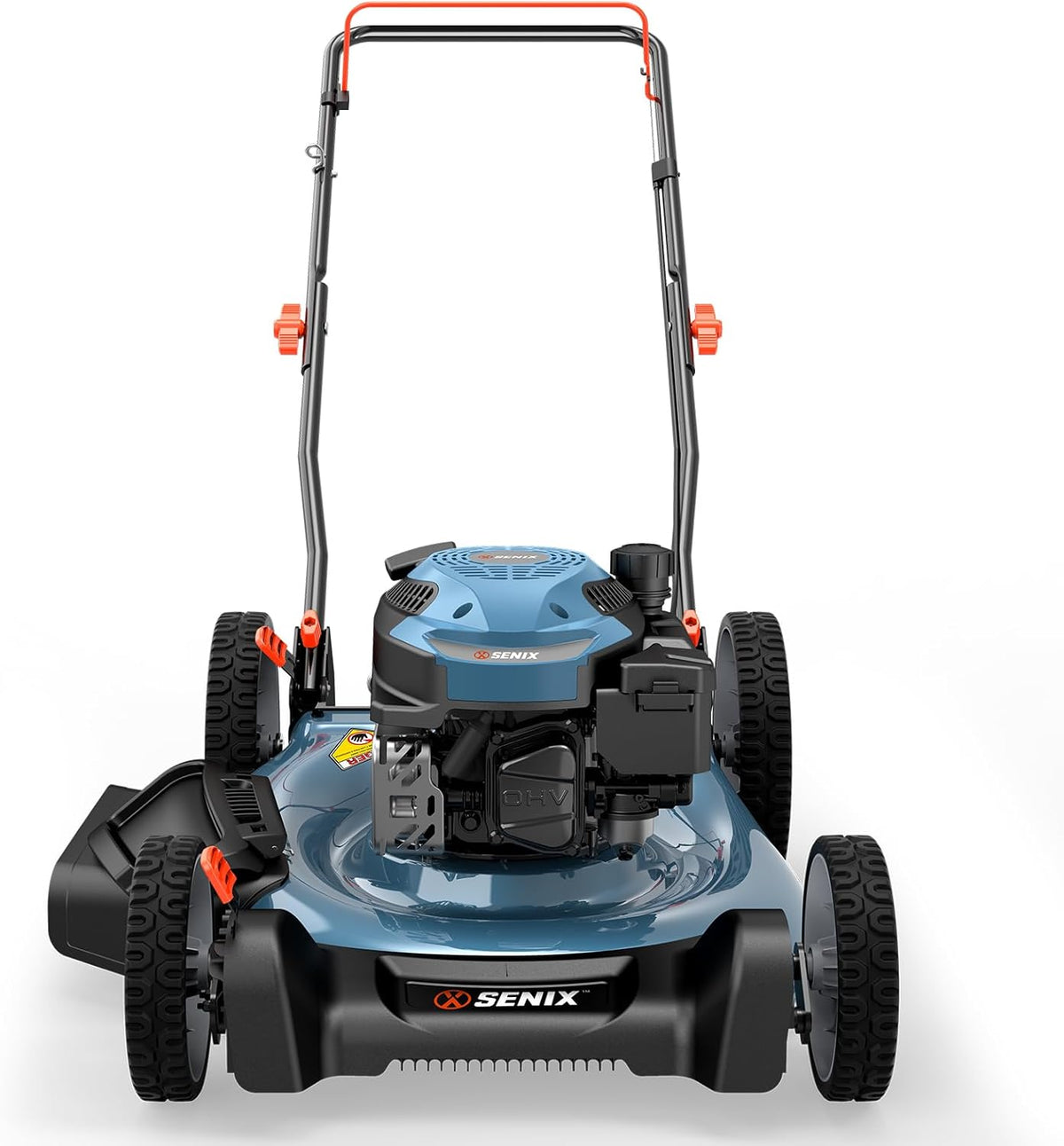 SENIX Gas Lawn Mower 144 cc 21 inch 2-in-1 Push, 4-Cycle Engine, 6-Position Cutting Height