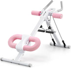 MERACH Adjustable Foldable Ab Trainer With Knee Protection, Pink - MR-2314