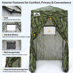 EAGLE PEAK Ultra Compact 4 ft x 4 ft Pop-Up Changing Room Canopy - Flex